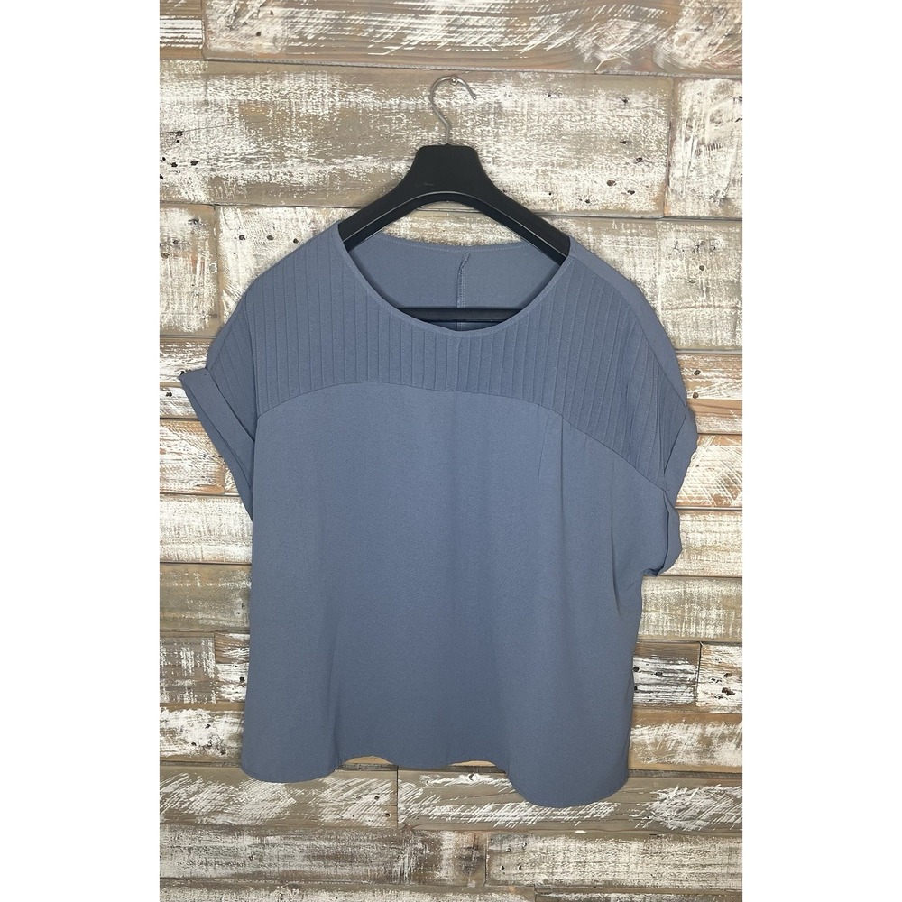 Shein Curve womens blue sleeveless blouse XXL